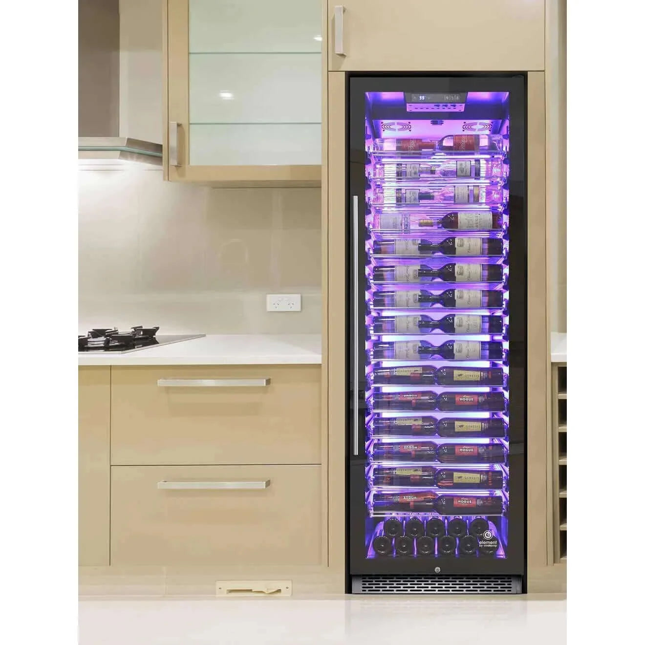 Vinotemp Private Reserve Series 141-Bottle Commercial 168 Single-Zone Wine Cooler Combo