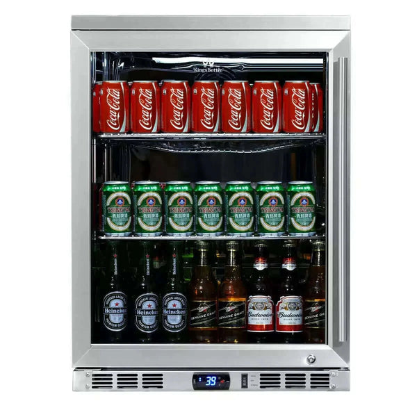 KingsBottle 24 Under Counter Beer Cooler Drinks Stainless Steel