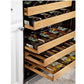 Whynter BWR-462DZ/BWR-462DZa 46-Bottle Dual Temperature Zone Built-In Wine Refrigerator