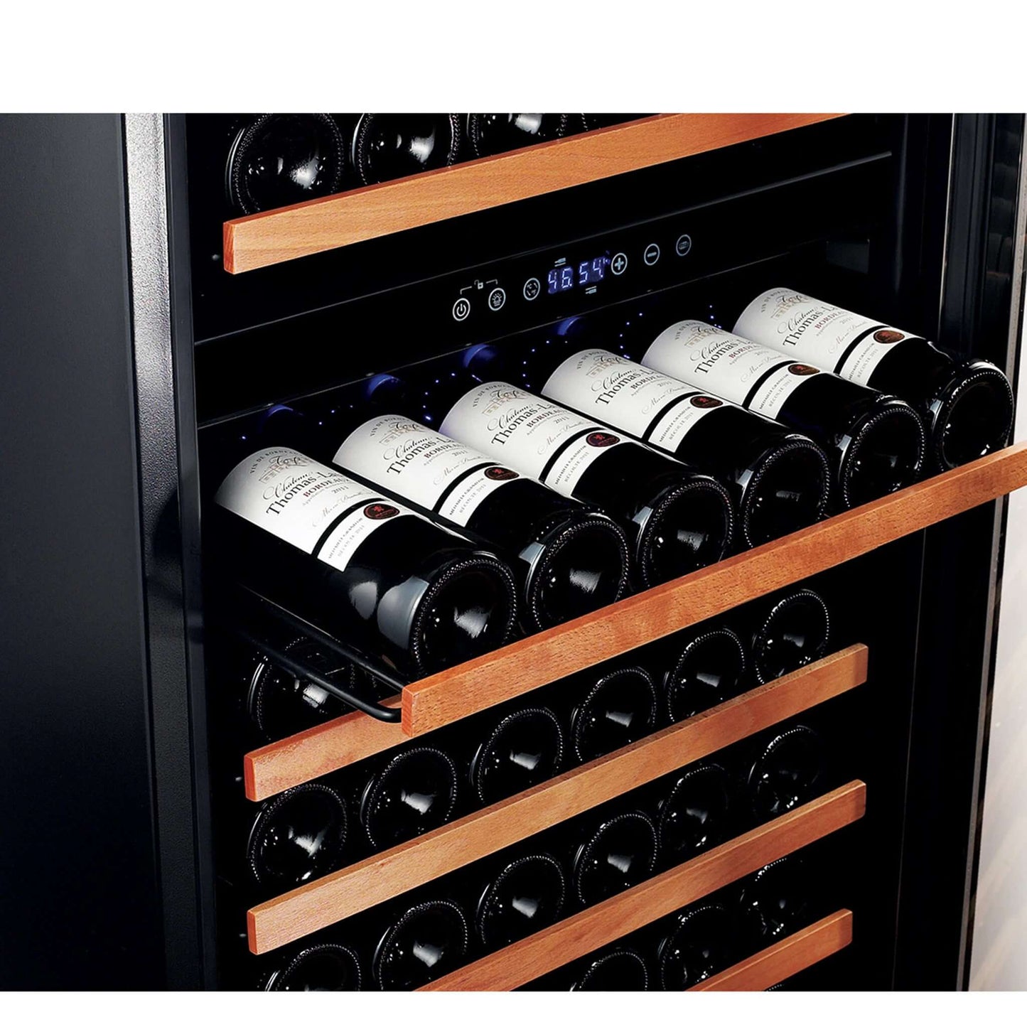 Smith & Hanks 166 Bottle Dual Zone Stainless Steel Wine Refrigerator