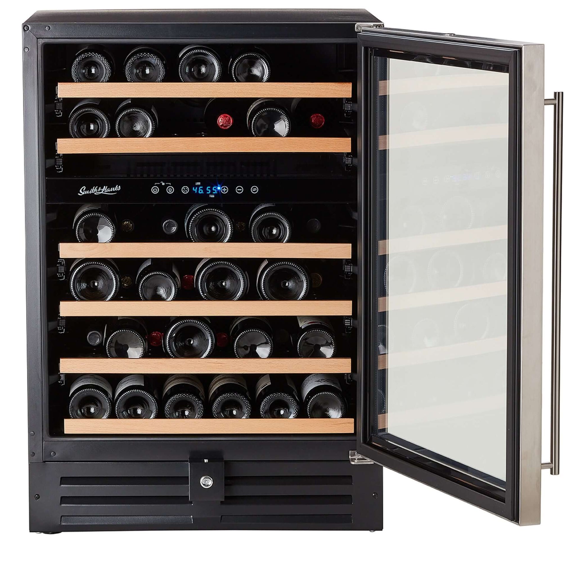 Smith & Hanks 46 Bottle Premium Dual Zone Under Counter Wine Cooler