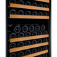 Allavino 47" Wide FlexCount II Tru-Vino 344 Bottle Four Zone Black Side-by-Side Wine Refrigerator