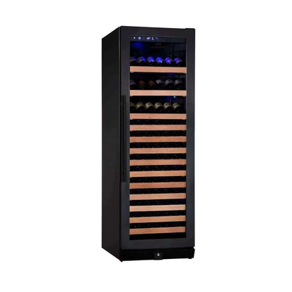 KingsBottle Tall Large Wine Cooler Refrigerator Drinks Cabinet with Borderless Black Glass Door