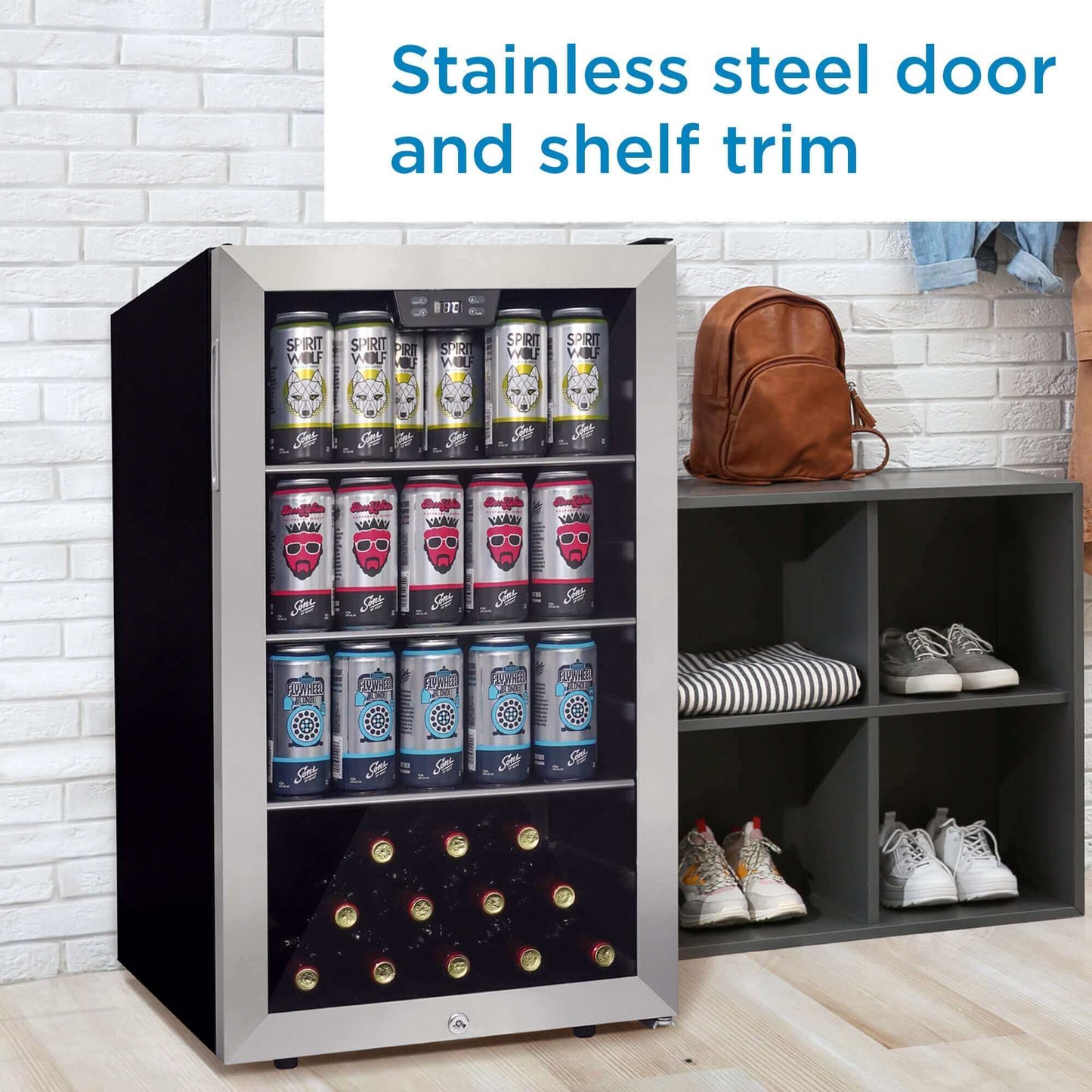 Danby 4.5 cu. ft. Free-Standing Beverage Center in Stainless Steel
