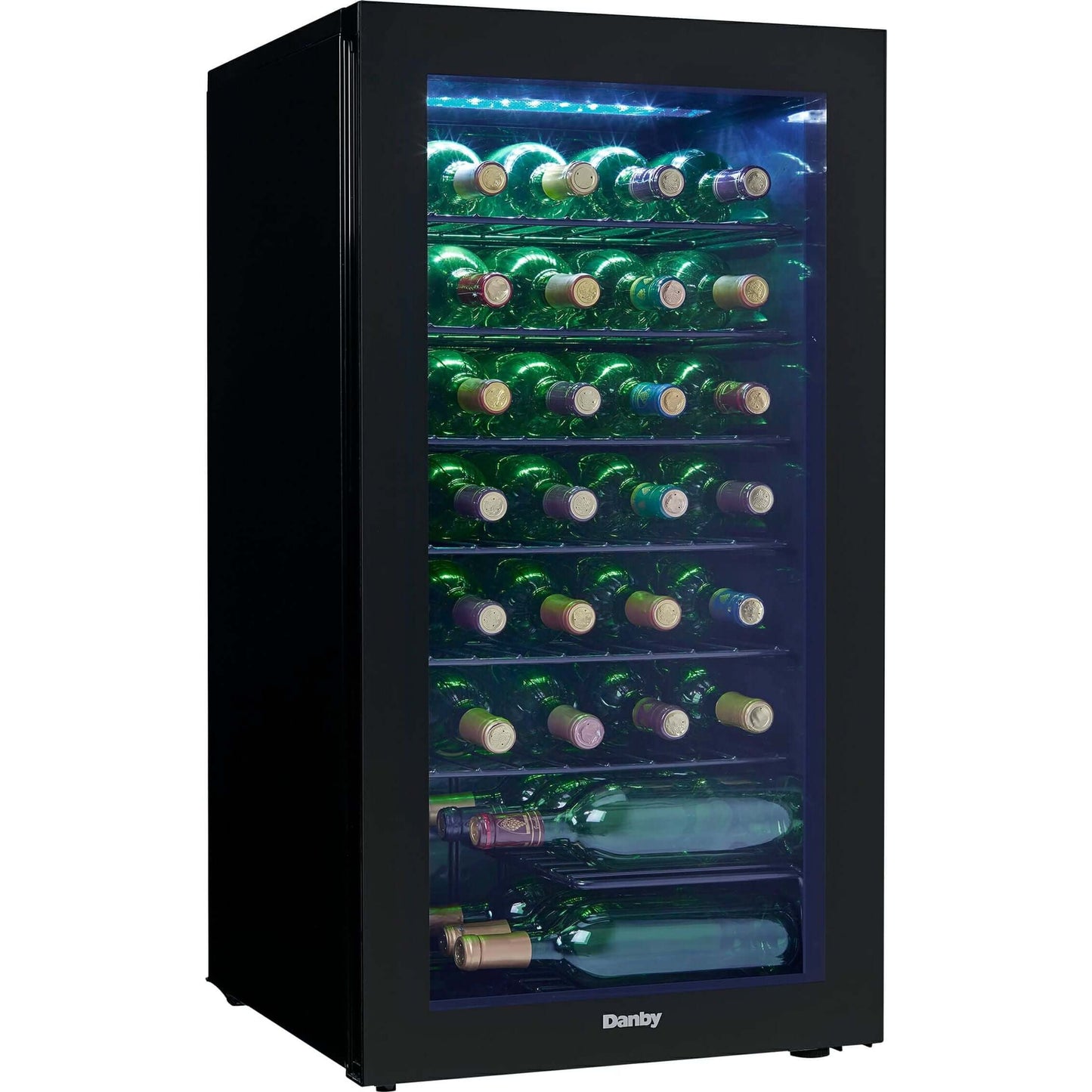 Danby 36 Bottle Free-Standing Wine Cooler in Black