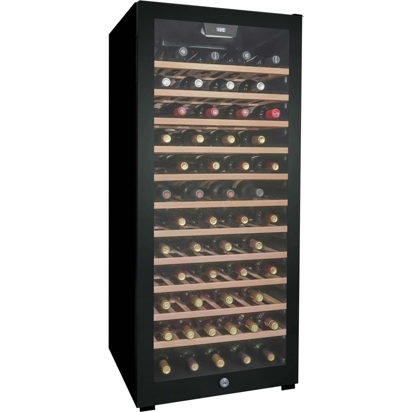 Danby 94 Bottle Free-Standing Wine Cooler in Black