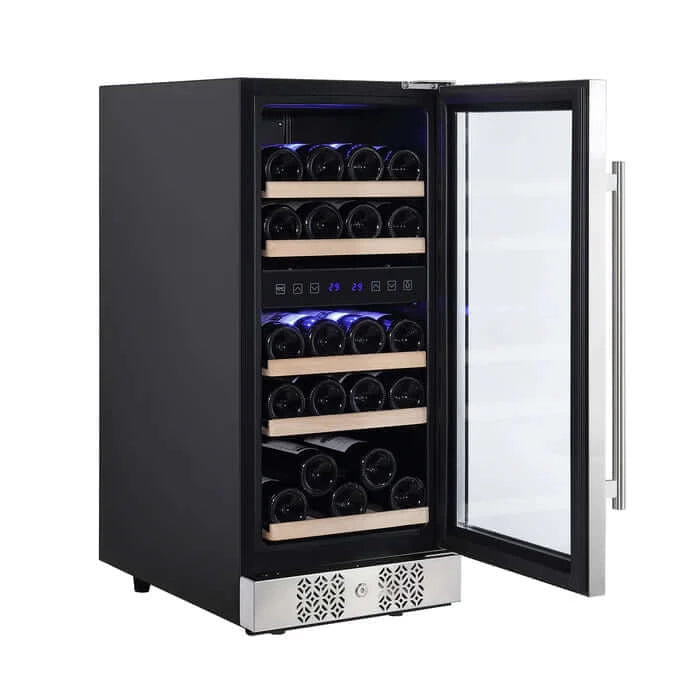 Empava 15 Inch Dual Zone Wine Cooler Wine Fridge  WC02D