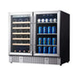 KingsBottle 36" Beer and Wine Cooler Combination with Low-E Glass Door - with Stainless Steel Trim