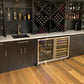 KingsBottle 48 Inch Glass Door Wine And Beverage Fridge Center Built In