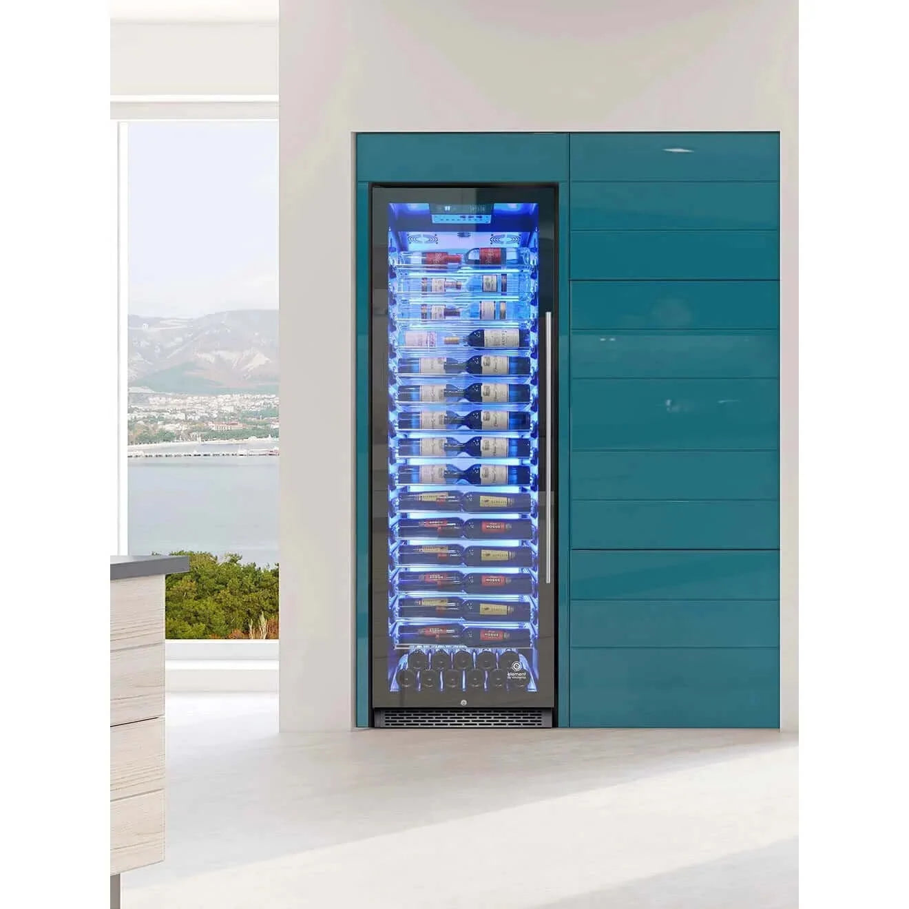 Vinotemp Private Reserve Series 141-Bottle Commercial 168 Single-Zone Wine Cooler Combo