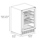 ZLINE 24" Monument Dual Zone 44-Bottle Wine Cooler in Stainless Steel (RWV-UD-24)