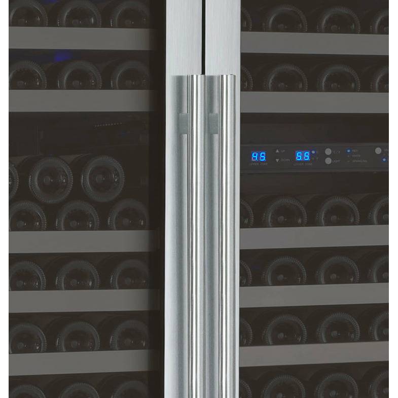 Allavino 47" Wide FlexCount II Tru-Vino 349 Bottle Three Zone Stainless Steel Side-by-Side Wine Refrigerator
