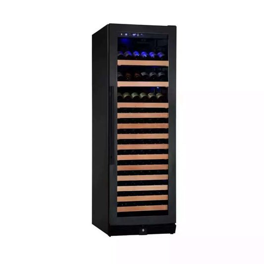 KingsBottle 166 Bottle Large Black Wine Cooler Refrigerator Drinks Cabinet