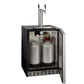Kegco 24" Wide Dual Tap Stainless Steel Right Hinge Built-in ADA Kegerator with Kit