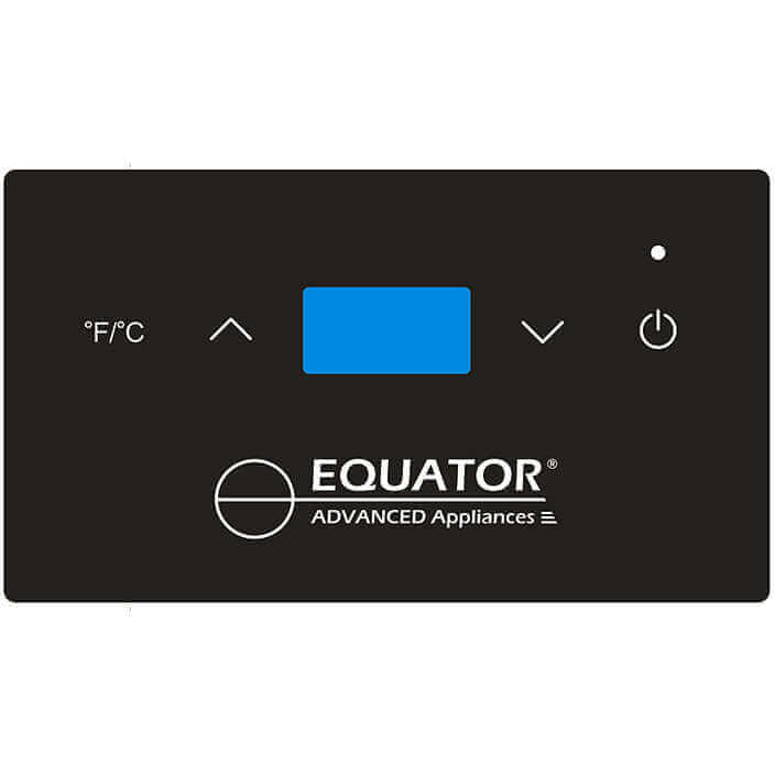 EQUATOR 3.6” INCHES DIAMETER SILVER SINGLE BOTTLE CHILLER WITH TOUCH CONTROLS 110V/DC12V