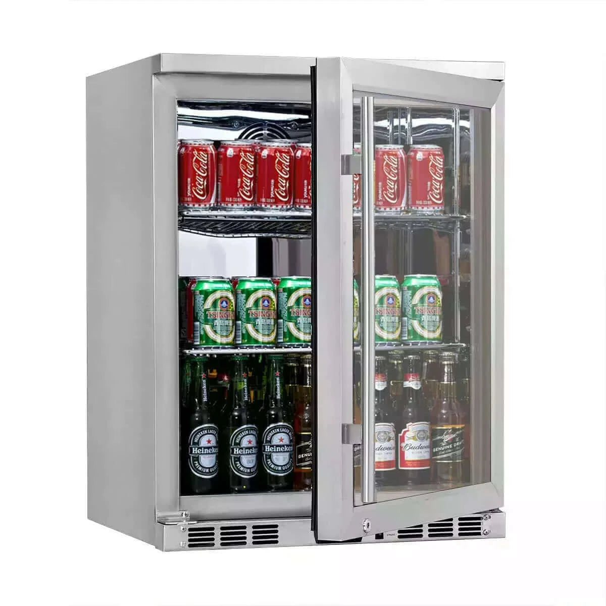 KingsBottle 24" Under Counter Beer Cooler Drinks Stainless Steel