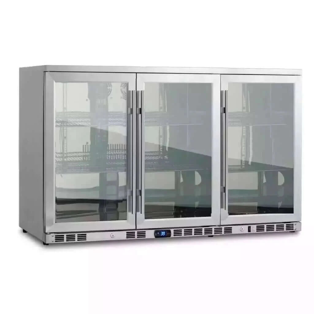 KingsBottle 53" Heating Glass 3 Door Large Beverage Refrigerator