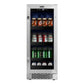 Whynter 15 inch Built-In 80 Can Undercounter Stainless Steel Beverage Refrigerator with Reversible Door, Digital Control and Lock