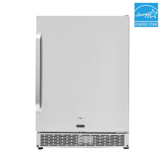 Whynter Energy Star 24″ Built-in Outdoor 5.3 cu.ft. Beverage Refrigerator Cooler Full Stainless Steel Exterior with Lock and Optional Caster Wheels