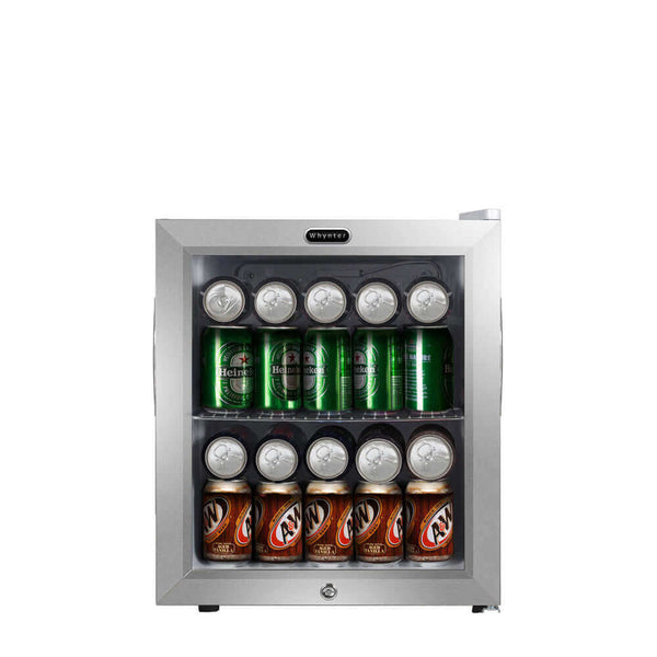 Whynter BR-062WS Beverage Refrigerator With Lock – Stainless Steel 62 Can Capacity