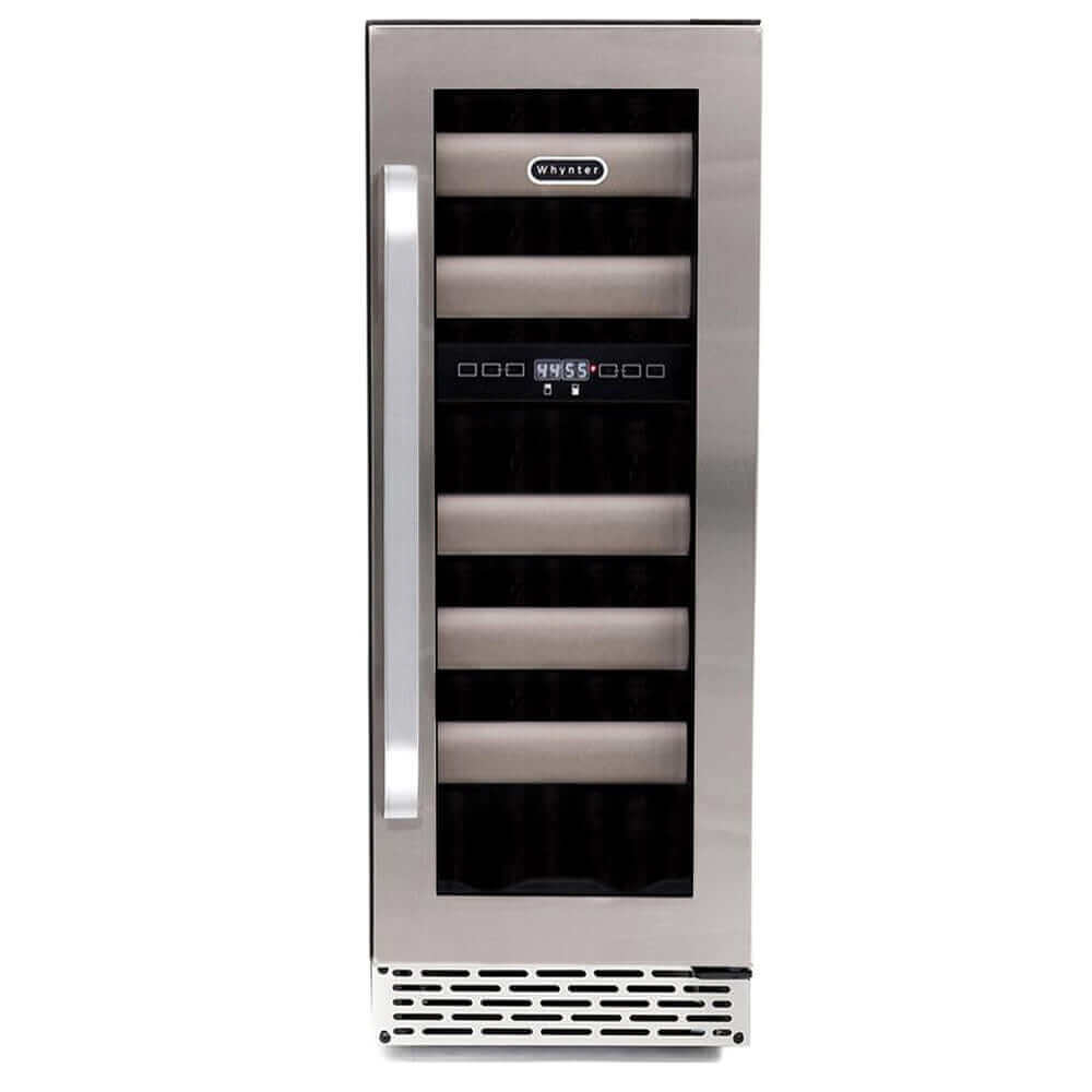Whynter BWR-171DS Elite 17 Bottle Seamless Stainless Steel Door Dual Zone Built-in Wine Refrigerator