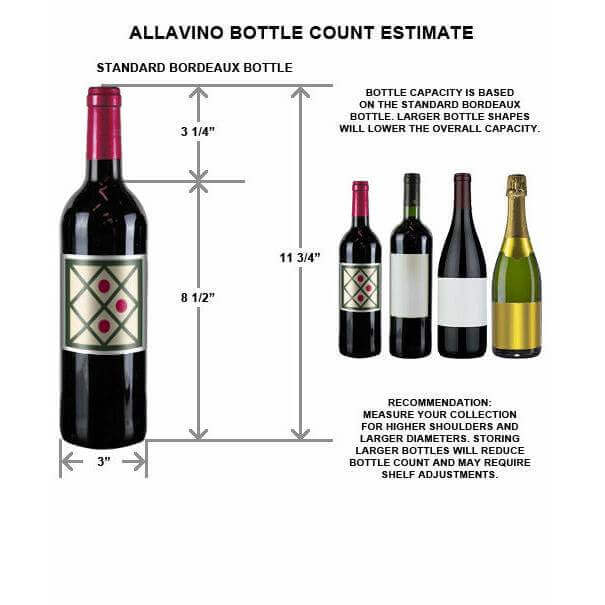 Allavino 24" Wide Vite II Tru-Vino 99 Bottle Single Zone Stainless Steel Right Hinge Wine Refrigerator