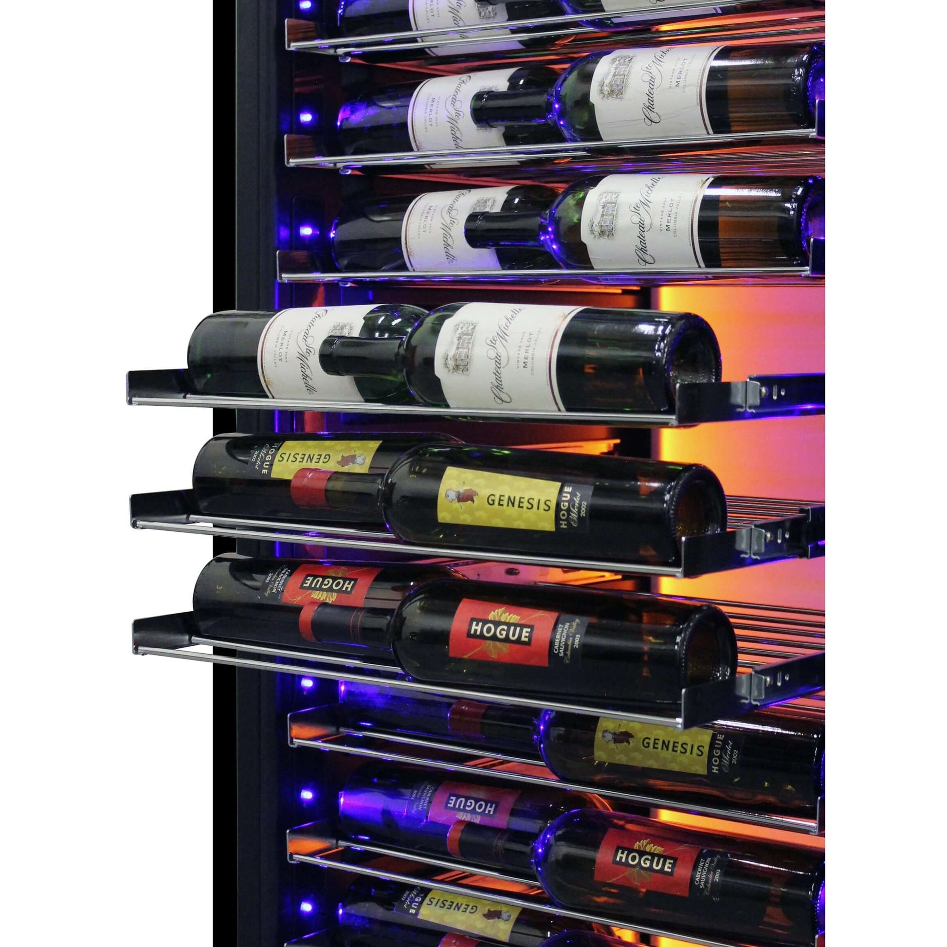 Vinotemp Private Reserve Series 141-Bottle Backlit Panel Commercial 168 Single-Zone Wine Cooler (Left Hinge)