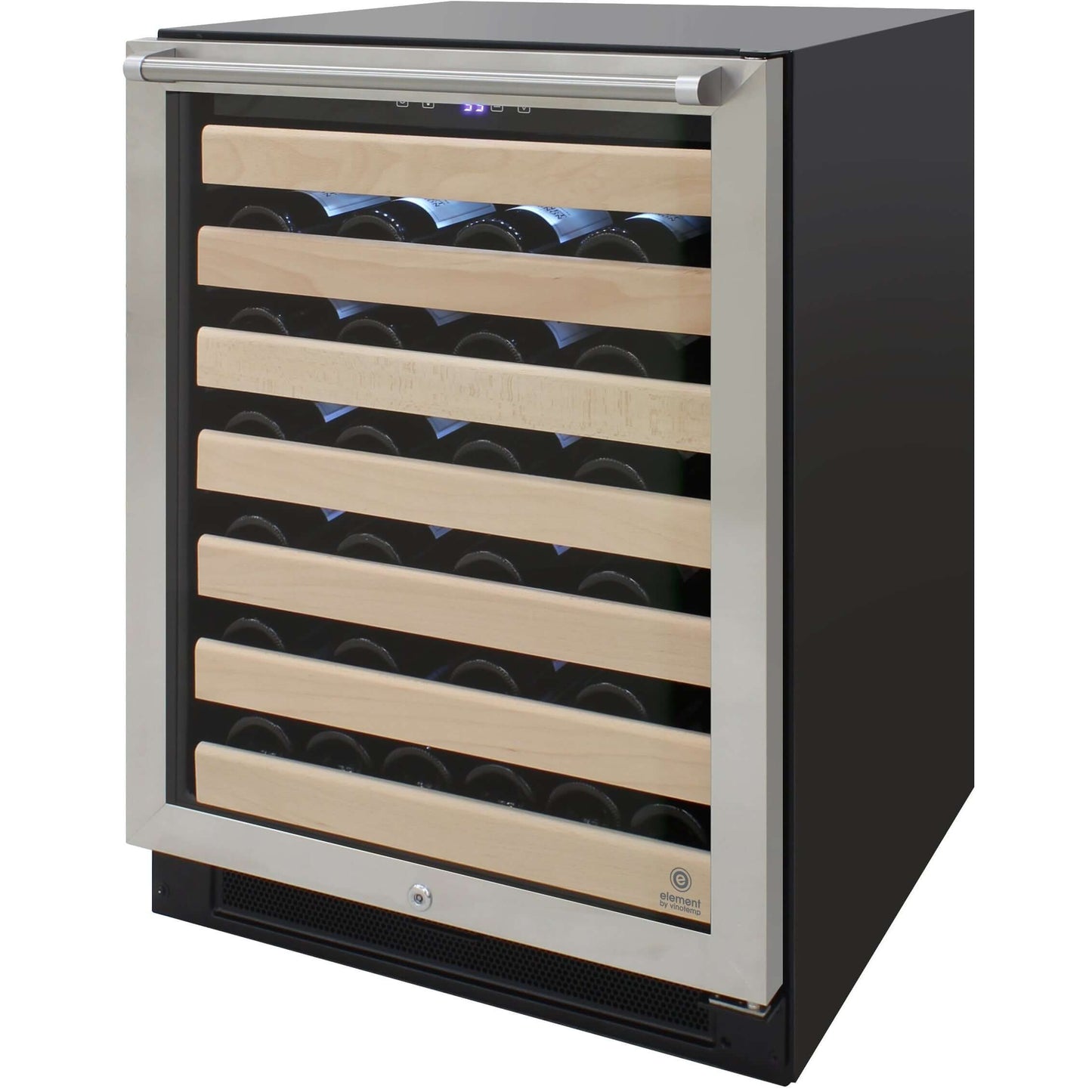 Vinotemp 54 Bottle Single Zone Freestanding Wine Refrigerator EL-54SDTH