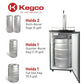 Kegco 20" Wide Homebrew Single Tap Stainless Steel Kegerator