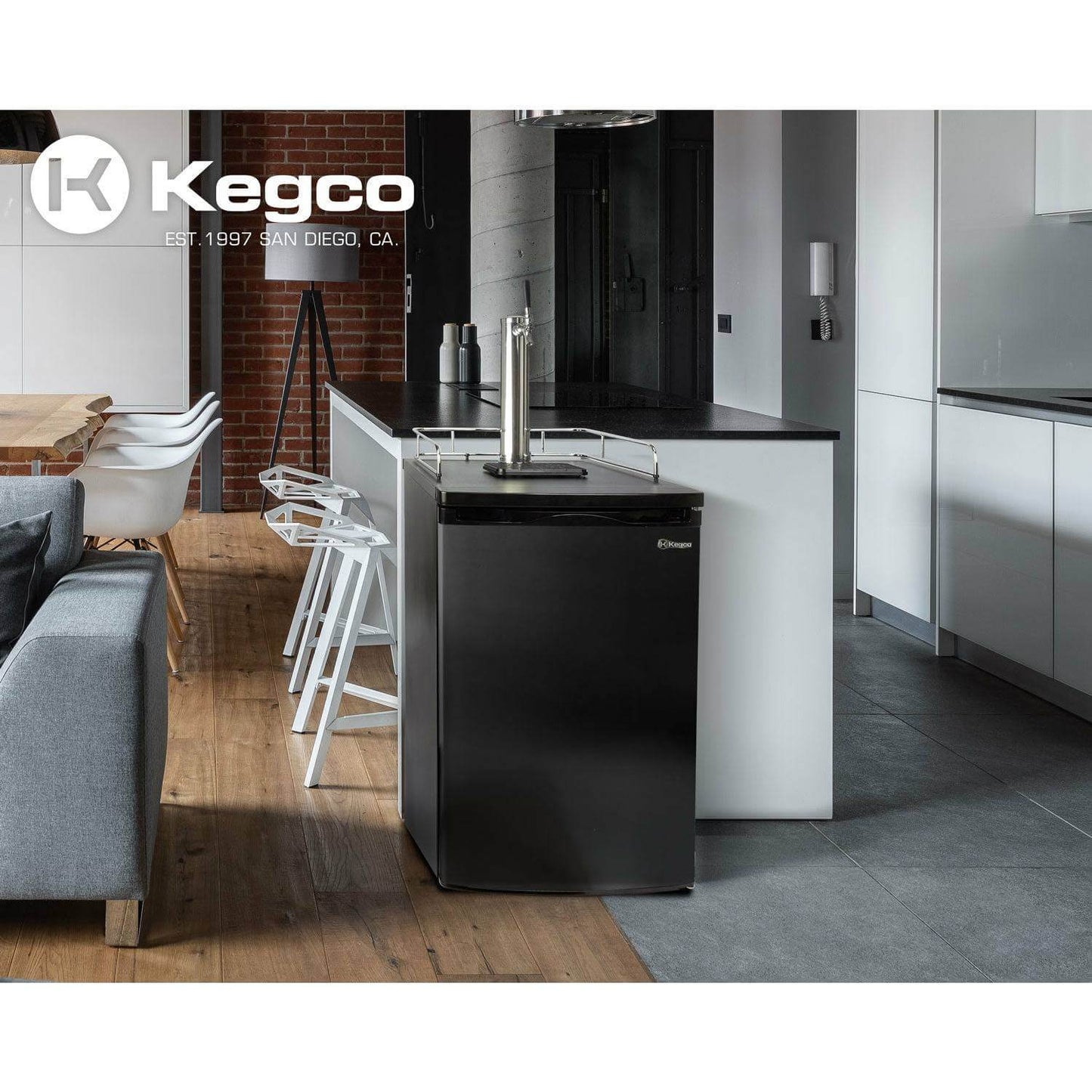 Kegco 20" Wide Homebrew Single Tap Black Kegerator