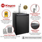 Kegco 24" Wide Single Tap Black Digital Kegerator