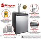 Kegco 24" Wide Dual Tap Stainless Steel Digital Kegerator