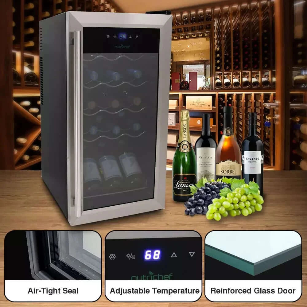 NUTRICHEF Electric Wine Cooler PKCWC15