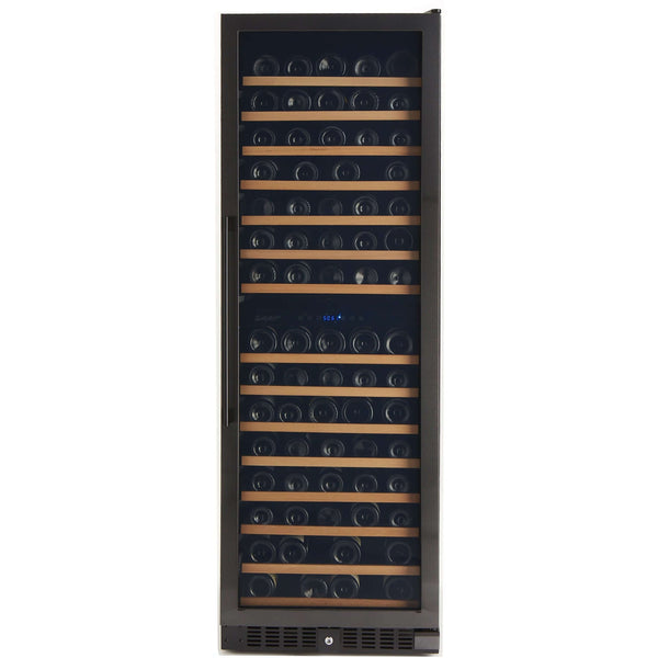 Smith & Hanks 166 Bottle Black Stainless Wine Refrigerator