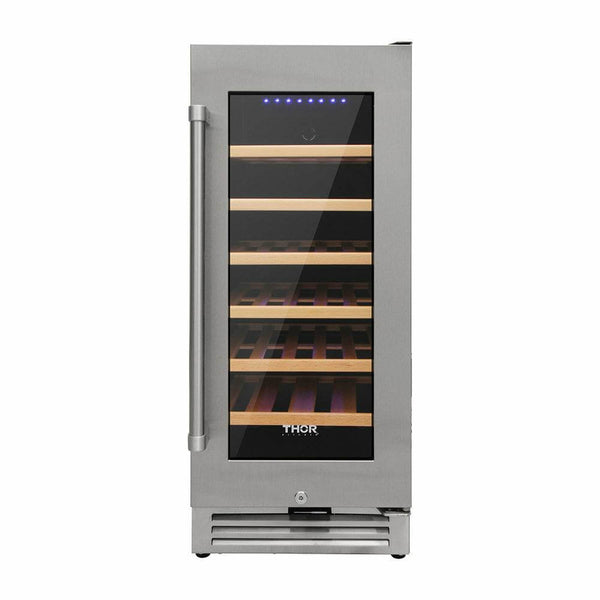 Thor Kitchen 15 Inch Single Zone Wine Cooler, 33 Wine Bottle Capacity