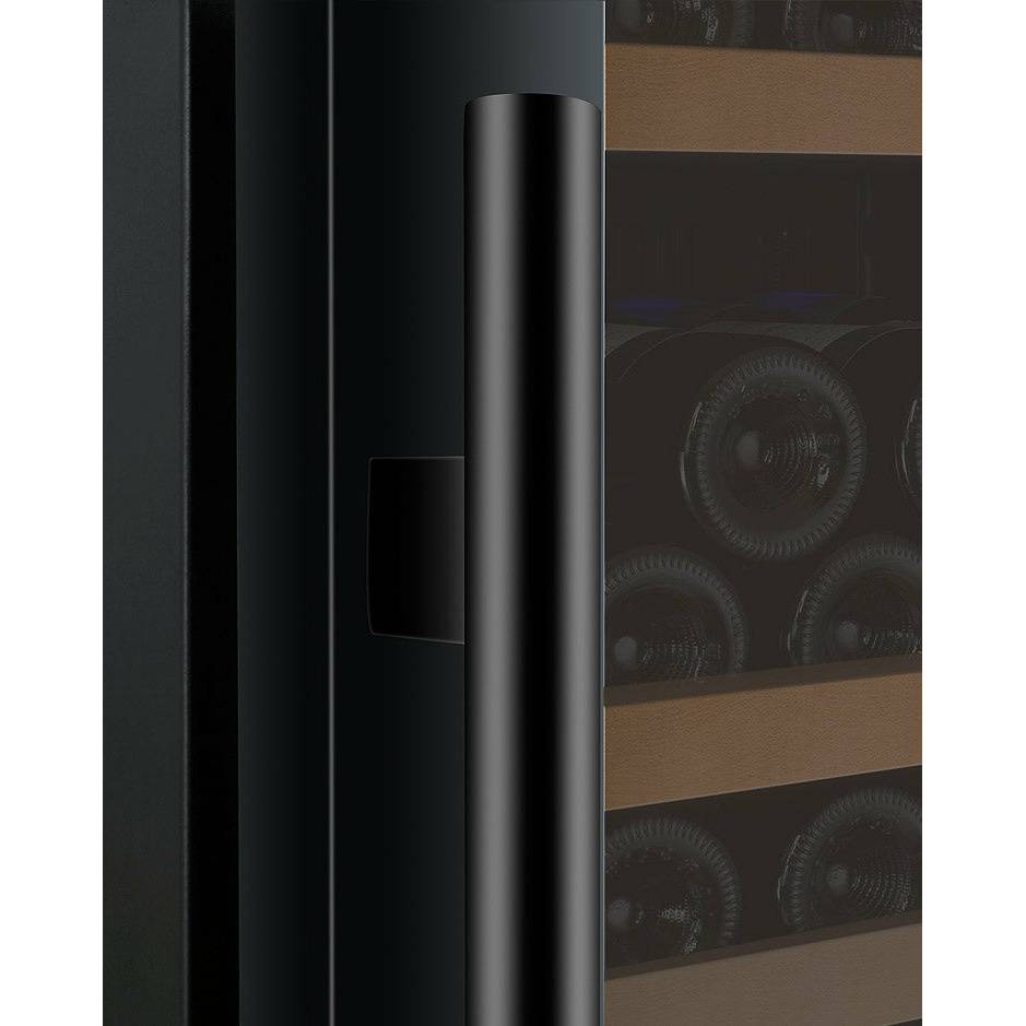 Allavino 47" Wide FlexCount II Tru-Vino 349 Bottle Three Zone Black Side-by-Side Wine Refrigerator