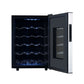 Whynter WC-201TD/WC-201TDa 20 Bottle Freestanding Thermoelectric Wine Cooler with Mirror Glass Door