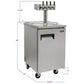 Kegco 24" Wide Homebrew Four Tap All Stainless Steel Commercial Kegerator