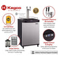 Kegco 24" Wide Dual Tap Stainless Steel Commercial/Residential Digital Kegerator