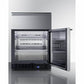Summit 24" Wide Built-In Commercial Beverage Refrigerator With Top Drawer