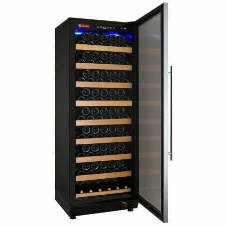Allavino 24 Wide Vite II Tru-Vino 99 Bottle Single Zone Stainless Steel Right Hinge Wine Refrigerator