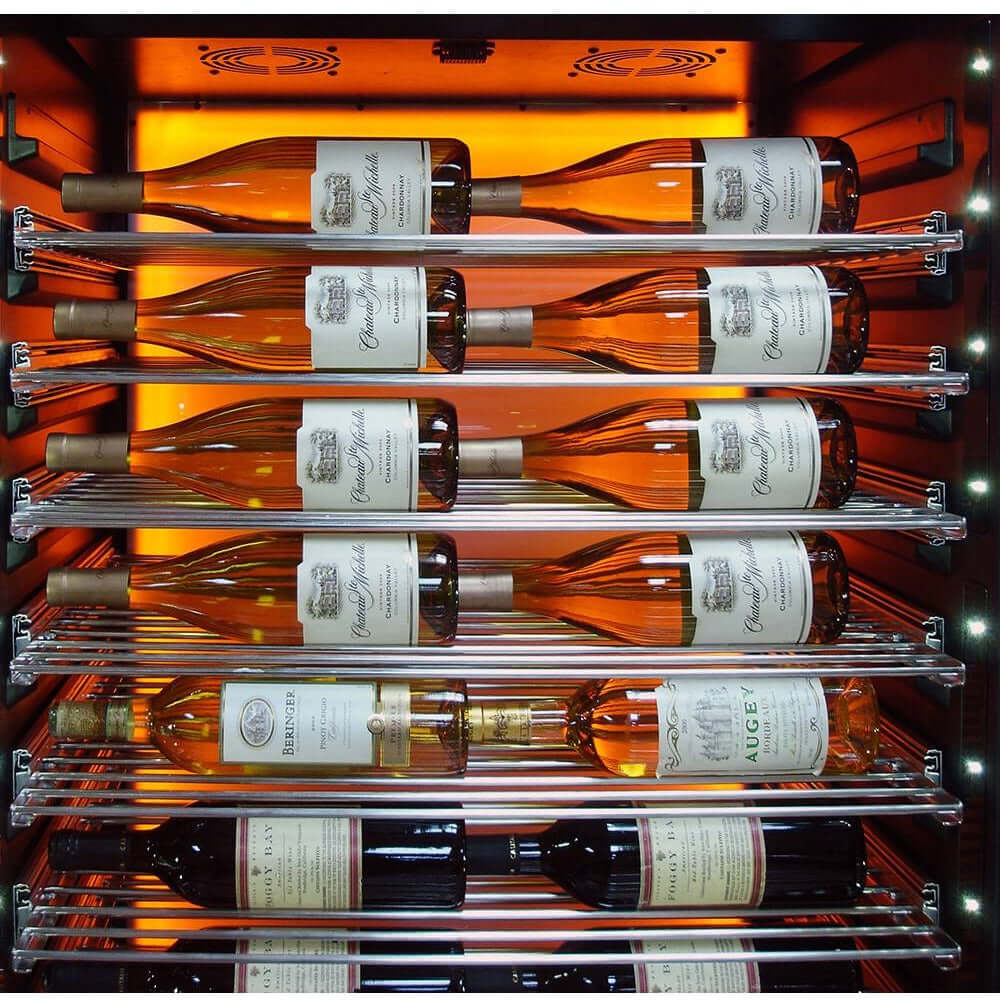 Vinotemp Private Reserve Series 188-Bottle Backlit Panel Commercial 300 Wine Cooler