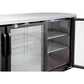 Kegco Commercial Back Bar Cooler with Three Glass Doors