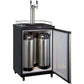 Kegco 24" Wide Homebrew Dual Tap Stainless Steel Commercial/Residential Kegerator